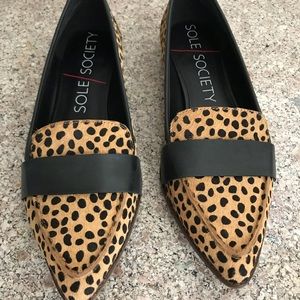 Sole Society Cheetah flats 8.5